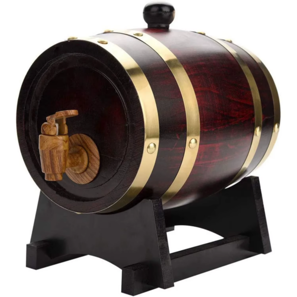 Eikfat – Vintage Oak Barrel Dispenser - Image 7