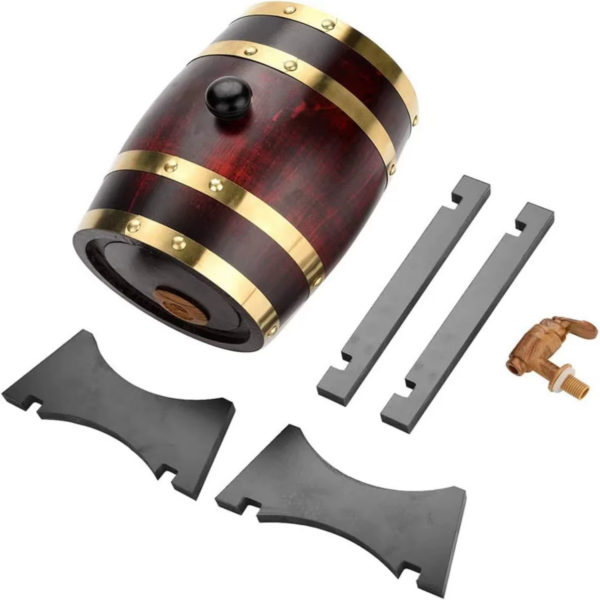 Eikfat – Vintage Oak Barrel Dispenser - Image 10