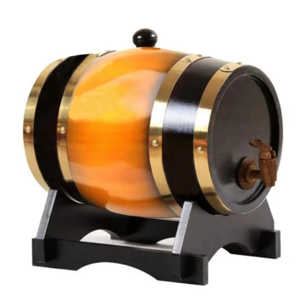Eikfat – Vintage Oak Barrel Dispenser - Image 3